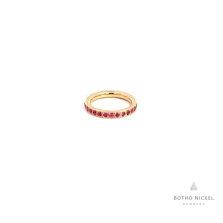 Ring aus 18 Karat Roségold mit pinken Saphiren 1ct. Botho Nickel Schmuck Hamburg Juwelier und Goldschmiede