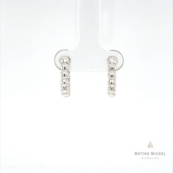 Kreolen aus Silber ca. 15.5 mm , Botho Nickel Schmuck Hamburg Juwelier und Goldschmiede