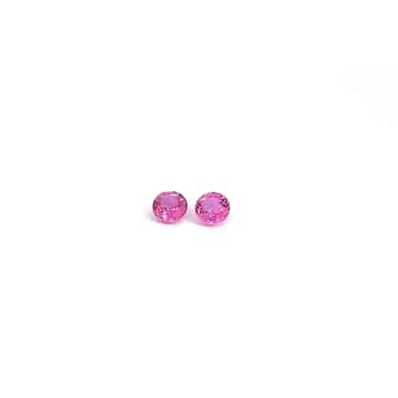 Edelstein Pink Saphir rund facettiert 6 mm, Botho Nickel Schmuck Hamburg Juwelier und Goldschmiede