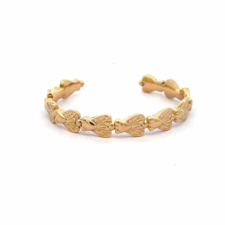 Armspange 18 Karat Gold aus Botho Nickel Fliegen, Botho Nickel Schmuck Hamburg Juwelier und Goldschmiede