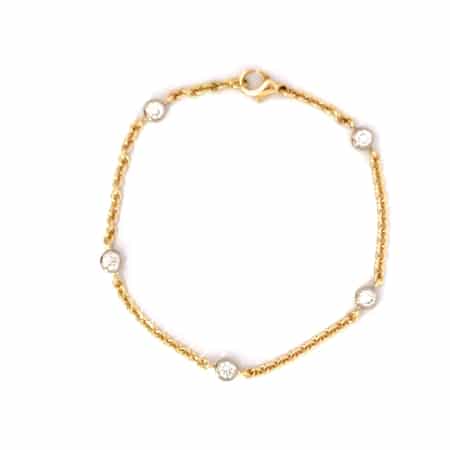 Armband aus 18 Karat Gold mit Brillanten, Botho Nickel Schmuck Hamburg Juwelier und Goldschmiede