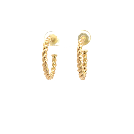 Kordelkreolen aus 18 Karat Gelbgold, Botho Nickel Schmuck Hamburg Juwelier und Geolschmiede